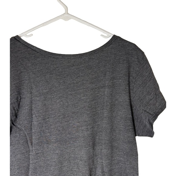 Lucky Brand Womens XXL Charcoal Gray Elephant Scoop Neck Short Sleeve Tee - Picture 5 of 6